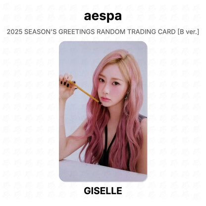 aespa 2025 SEASON'S GREETINGS RANDOM TRADING CARD [B ver.] Official Photocard
