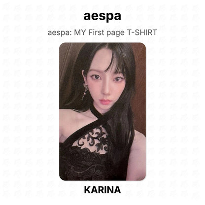 aespa aespa: MY First page T-SHIRT Official Photocard