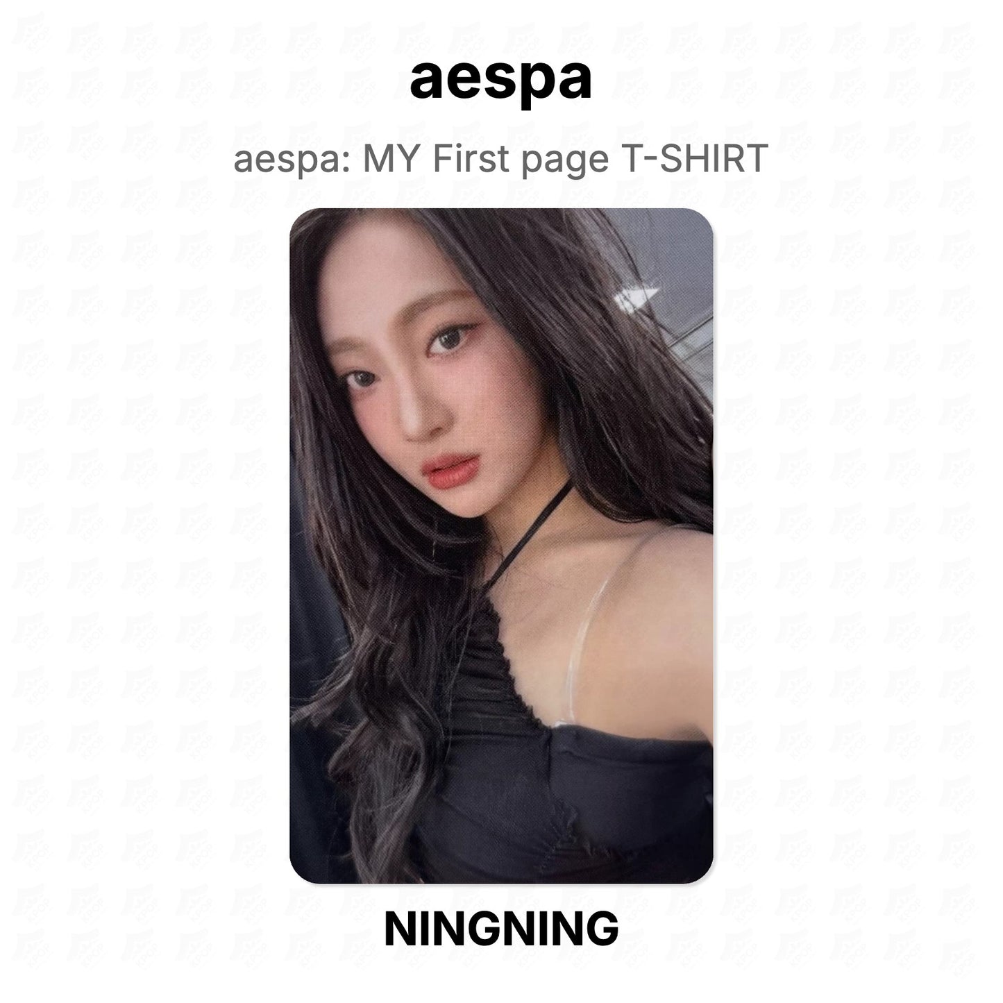 aespa aespa: MY First page T-SHIRT Official Photocard