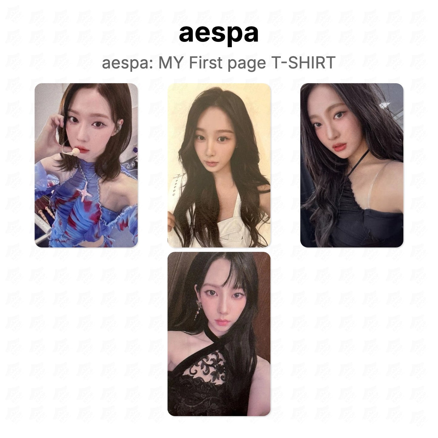 aespa aespa: MY First page T-SHIRT Official Photocard
