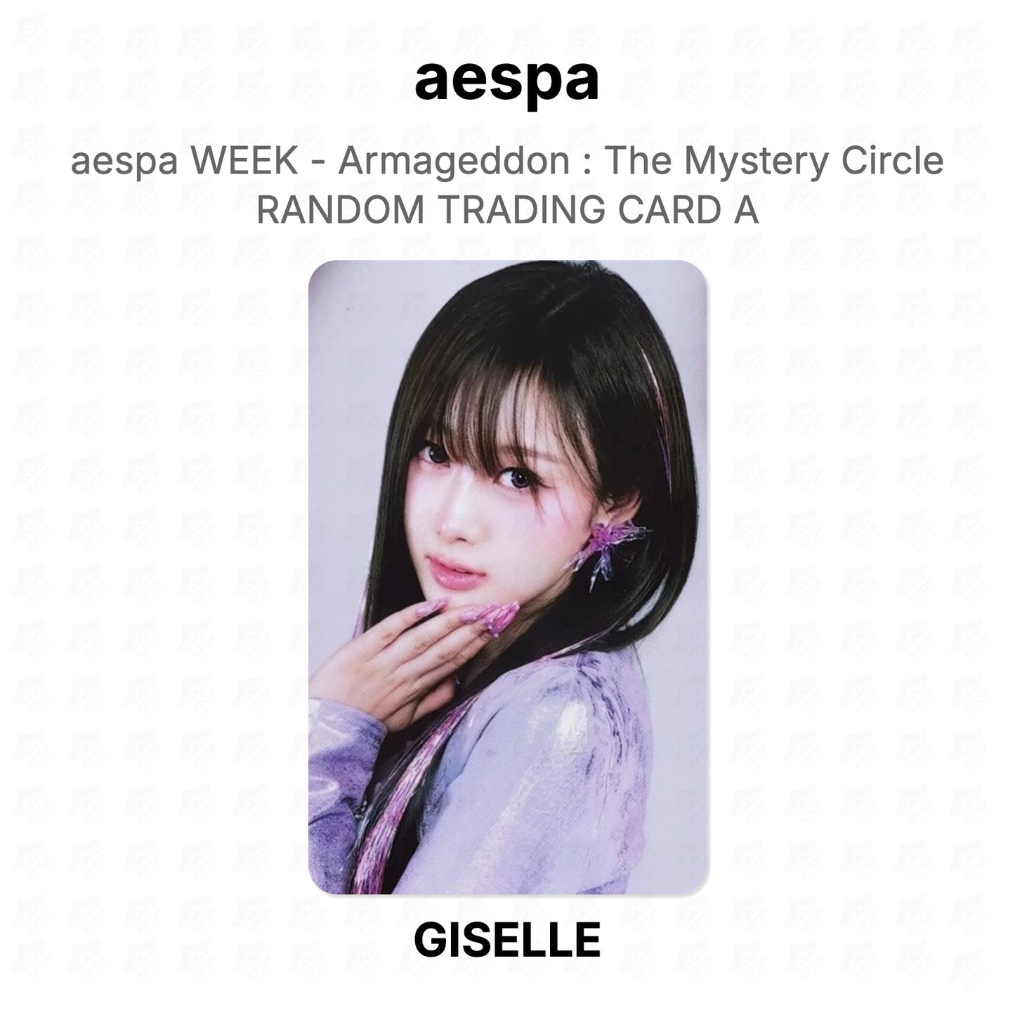 aespa WEEK - Armageddon : The Mystery Circle RANDOM TRADING CARD A Official Photocard
