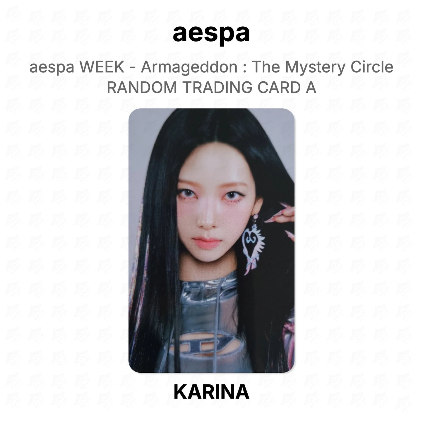 aespa WEEK - Armageddon : The Mystery Circle RANDOM TRADING CARD A Official Photocard