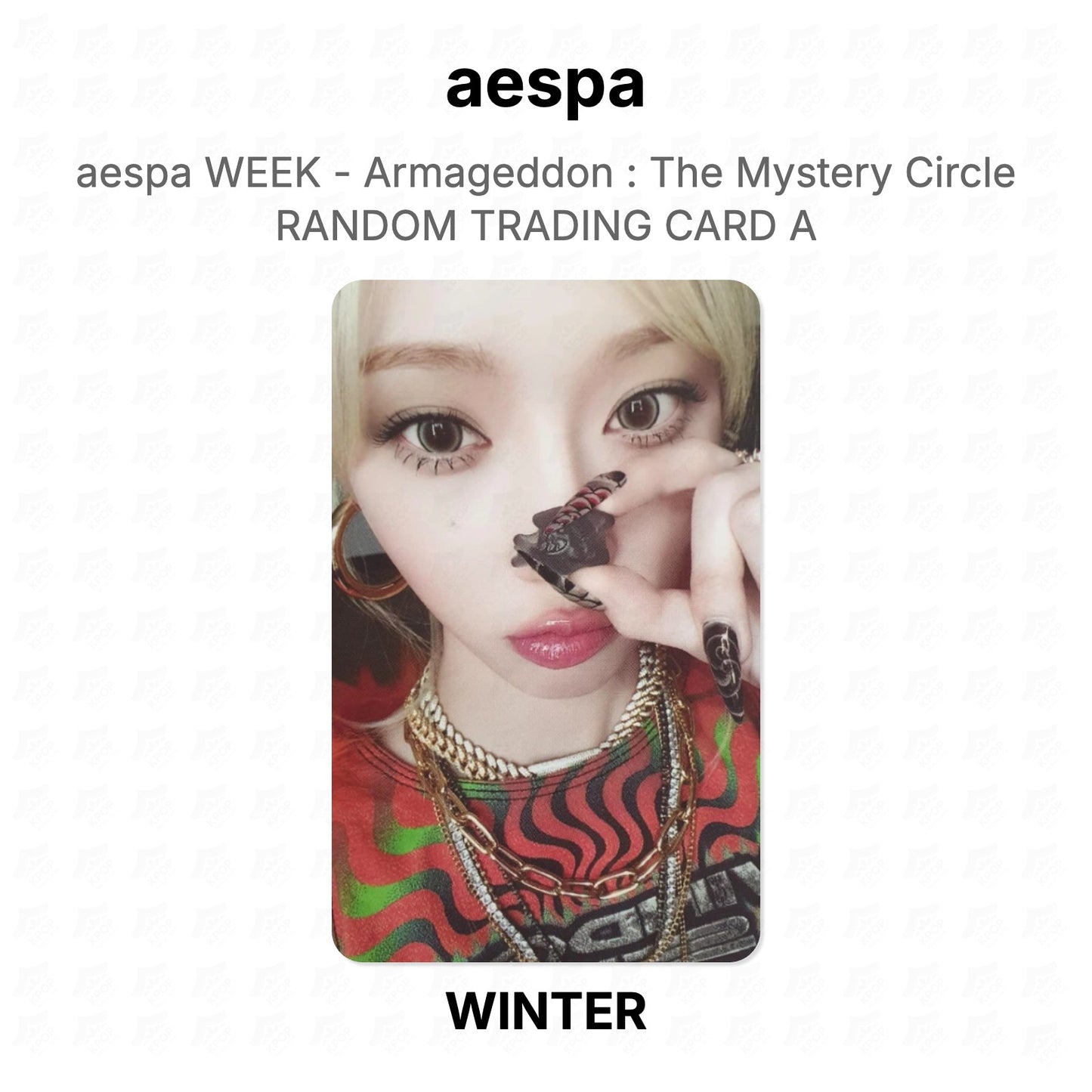 aespa WEEK - Armageddon : The Mystery Circle RANDOM TRADING CARD A Official Photocard