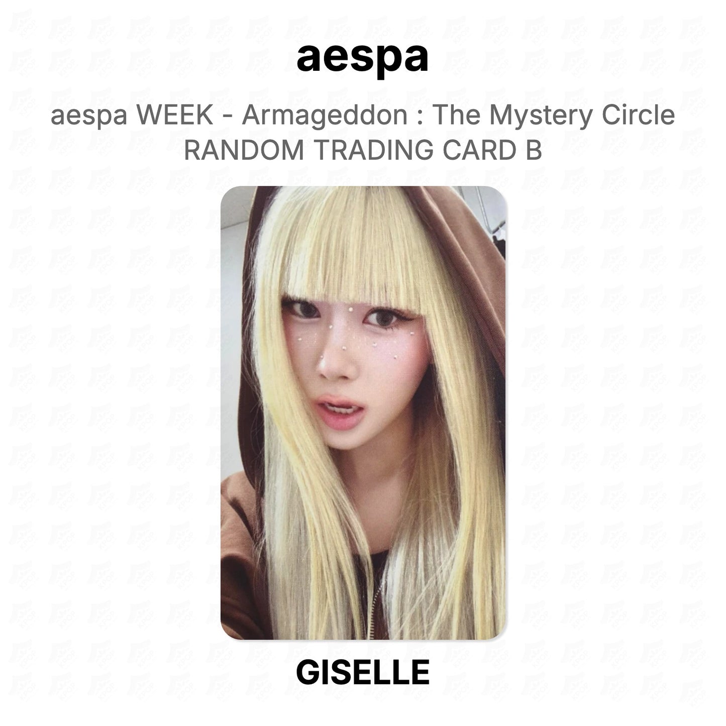 aespa WEEK - Armageddon : The Mystery Circle RANDOM TRADING CARD B Official Photocard