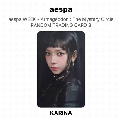 aespa WEEK - Armageddon : The Mystery Circle RANDOM TRADING CARD B Official Photocard