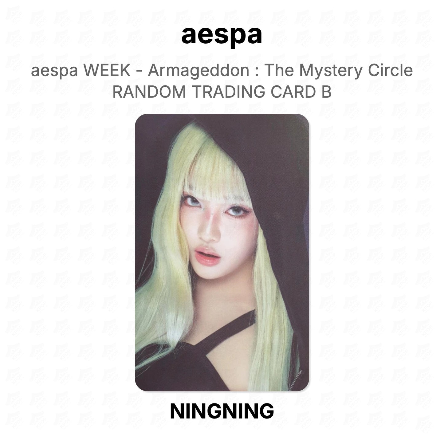 aespa WEEK - Armageddon : The Mystery Circle RANDOM TRADING CARD B Official Photocard