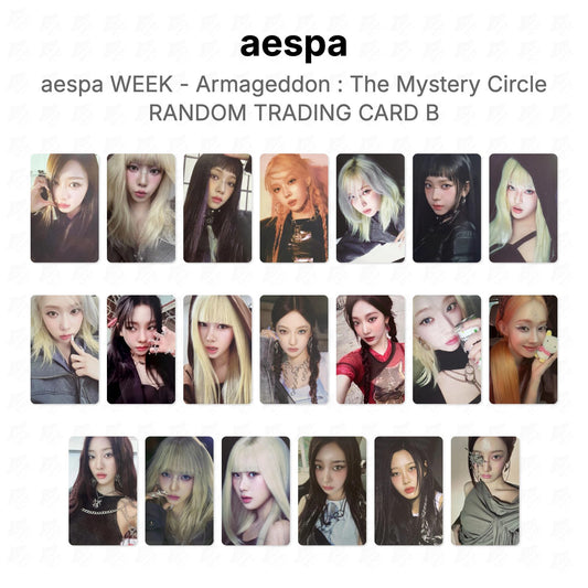 aespa WEEK - Armageddon : The Mystery Circle RANDOM TRADING CARD B Official Photocard