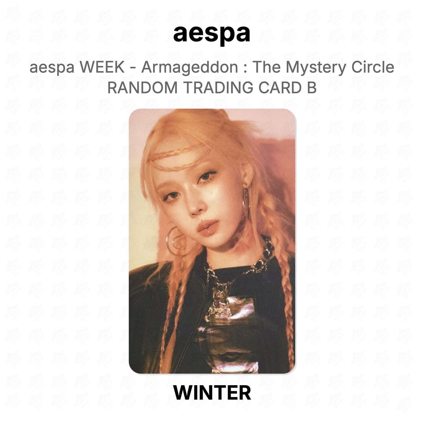 aespa WEEK - Armageddon : The Mystery Circle RANDOM TRADING CARD B Official Photocard