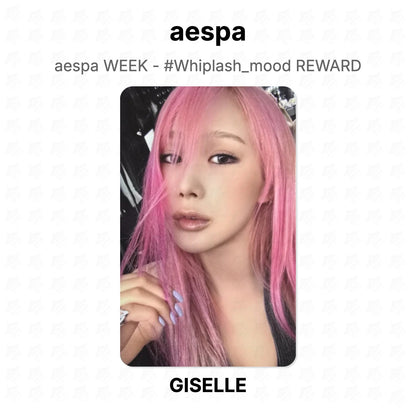 aespa WEEK - #Whiplash_mood REWARD Official Photocard