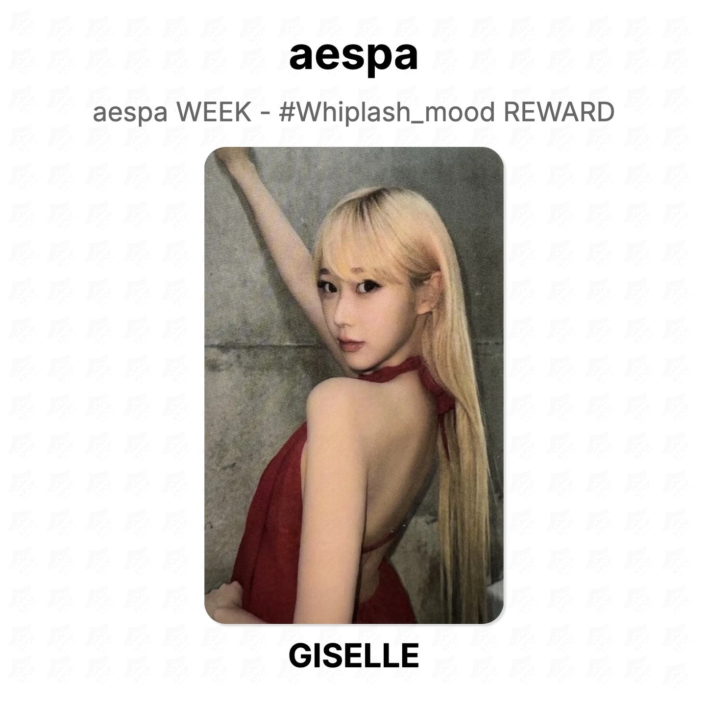 aespa WEEK - #Whiplash_mood REWARD Official Photocard