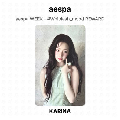 aespa WEEK - #Whiplash_mood REWARD Official Photocard