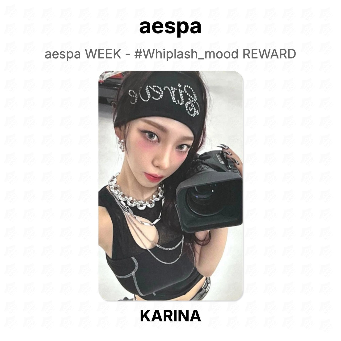 aespa WEEK - #Whiplash_mood REWARD Official Photocard