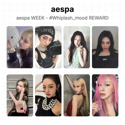 aespa WEEK - #Whiplash_mood REWARD Official Photocard