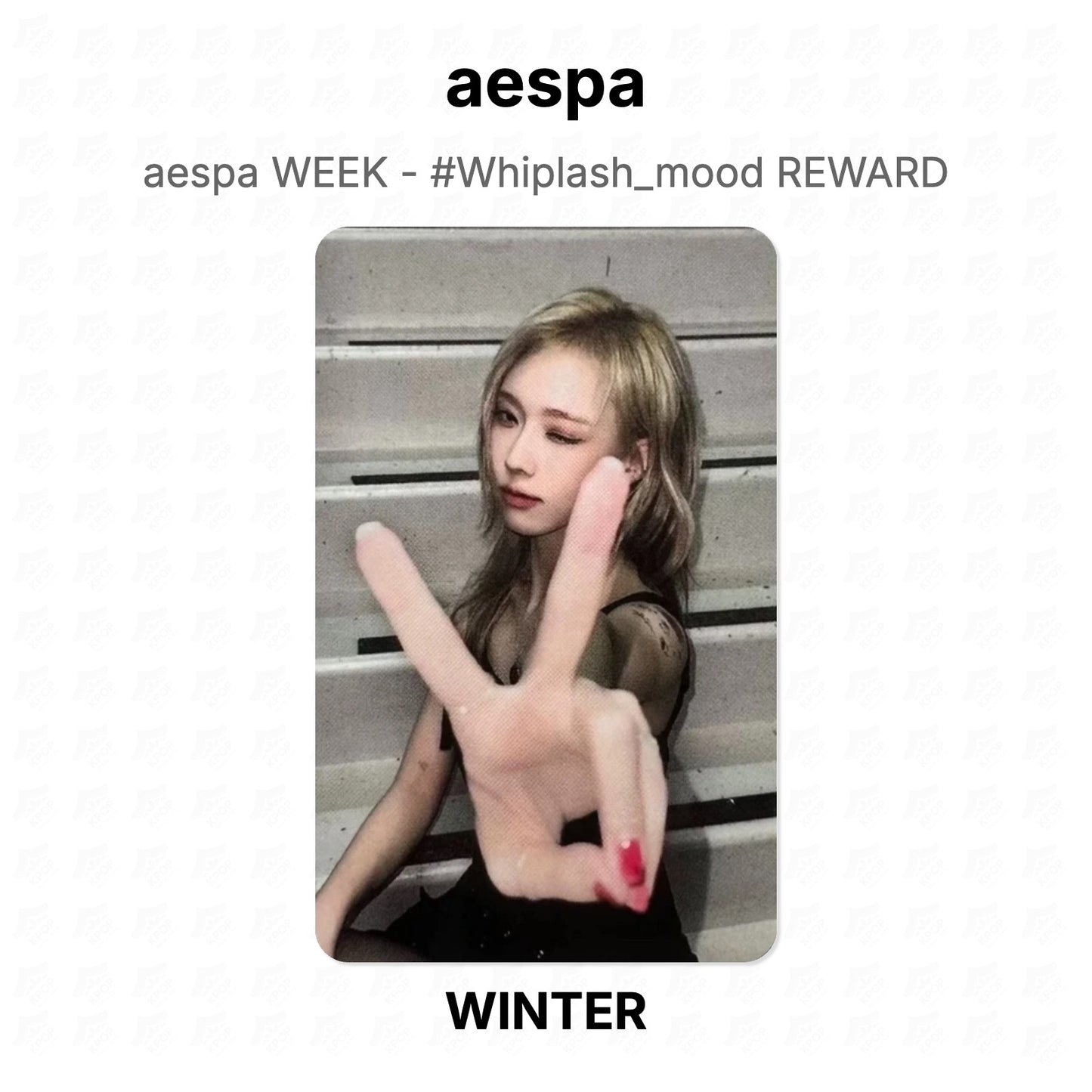 aespa WEEK - #Whiplash_mood REWARD Official Photocard