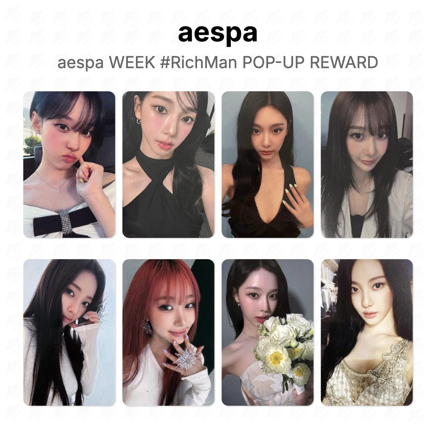 aespa WEEK #RichMan POP-UP REWARD Official Photocard