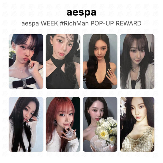aespa WEEK #RichMan POP-UP REWARD Official Photocard