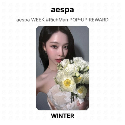 aespa WEEK #RichMan POP-UP REWARD Official Photocard