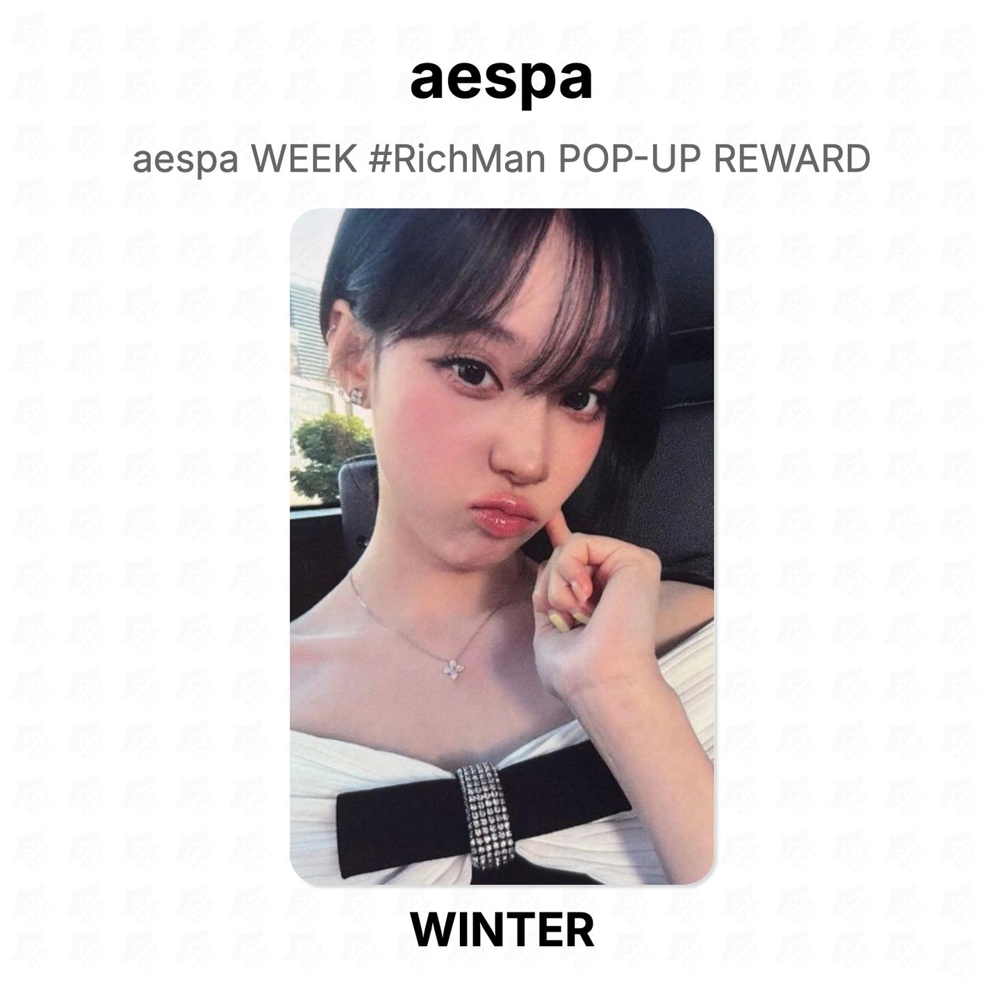 aespa WEEK #RichMan POP-UP REWARD Official Photocard