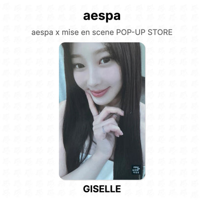 aespa x mise en scene POP-UP STORE Official Photocard