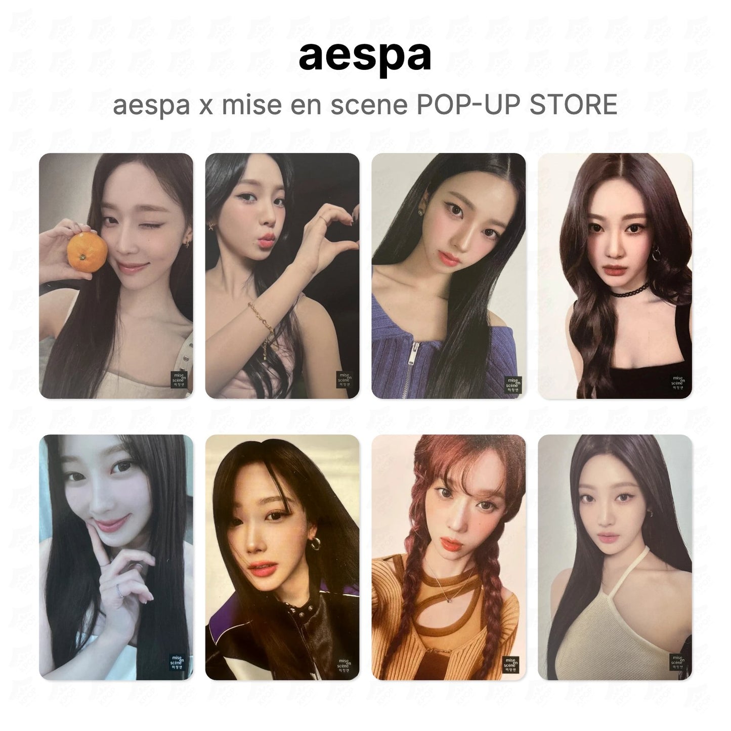 aespa x mise en scene POP-UP STORE Official Photocard