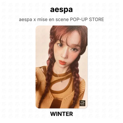 aespa x mise en scene POP-UP STORE Official Photocard