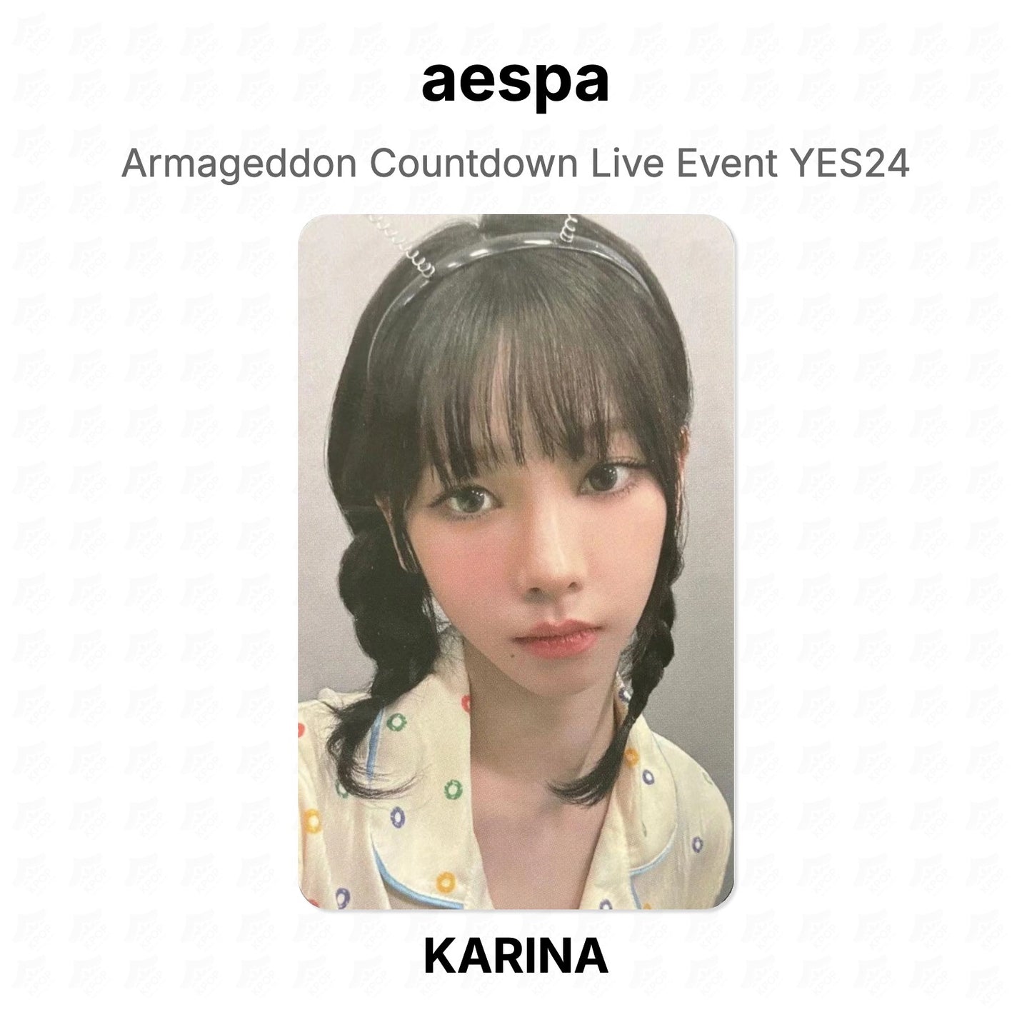 aespa Armageddon Countdown Live Event YES24 Official Photocard