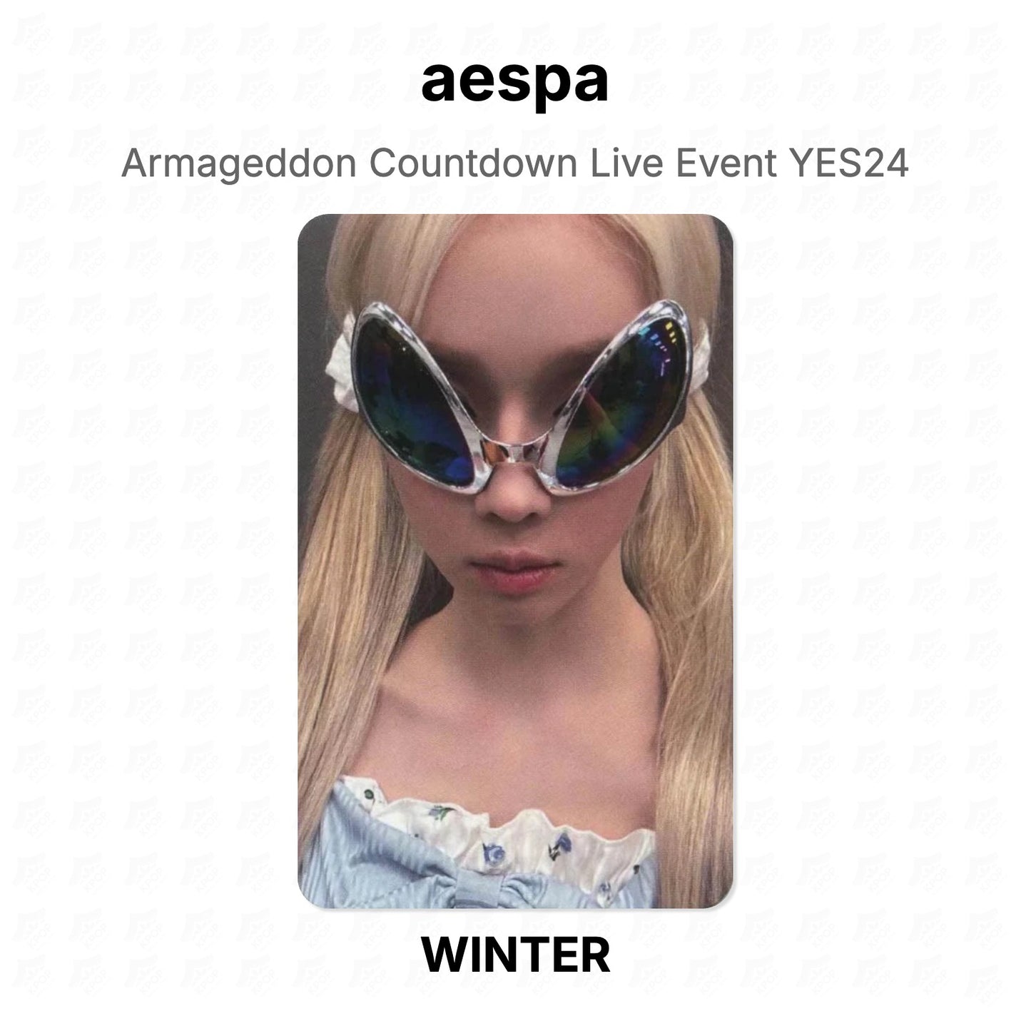 aespa Armageddon Countdown Live Event YES24 Official Photocard