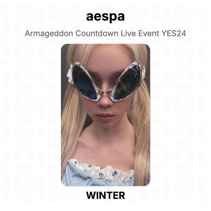 aespa Armageddon Countdown Live Event YES24 Official Photocard