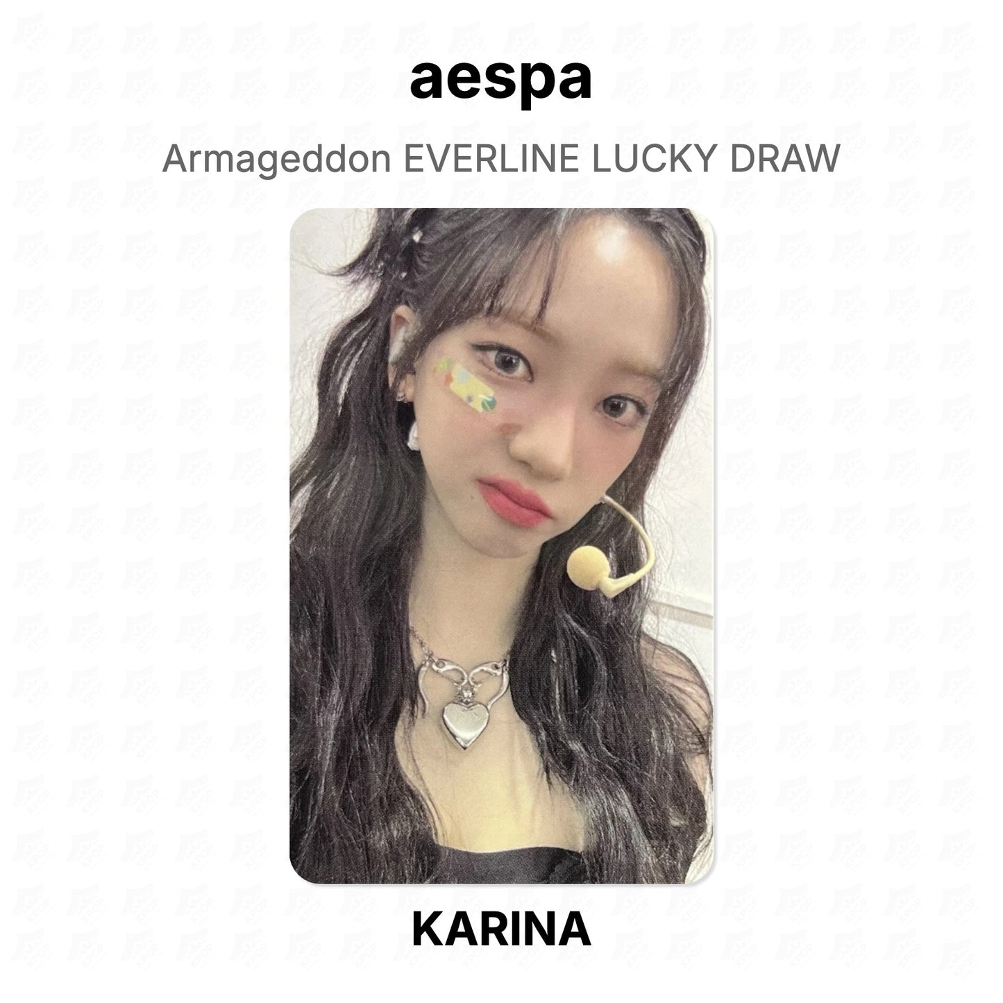 aespa Armageddon EVERLINE LUCKY DRAW Official Photocard