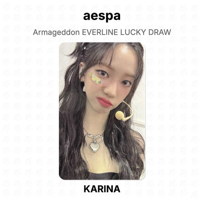 aespa Armageddon EVERLINE LUCKY DRAW Official Photocard