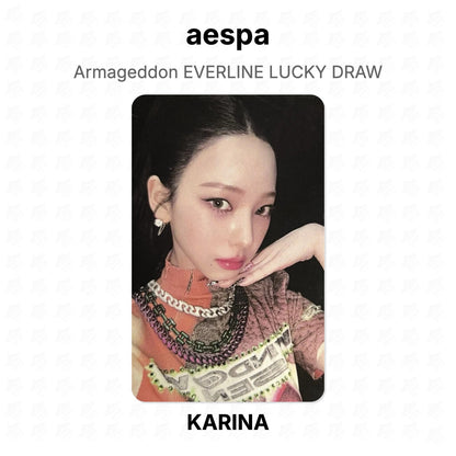 aespa Armageddon EVERLINE LUCKY DRAW Official Photocard