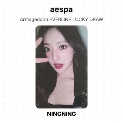 aespa Armageddon EVERLINE LUCKY DRAW Official Photocard