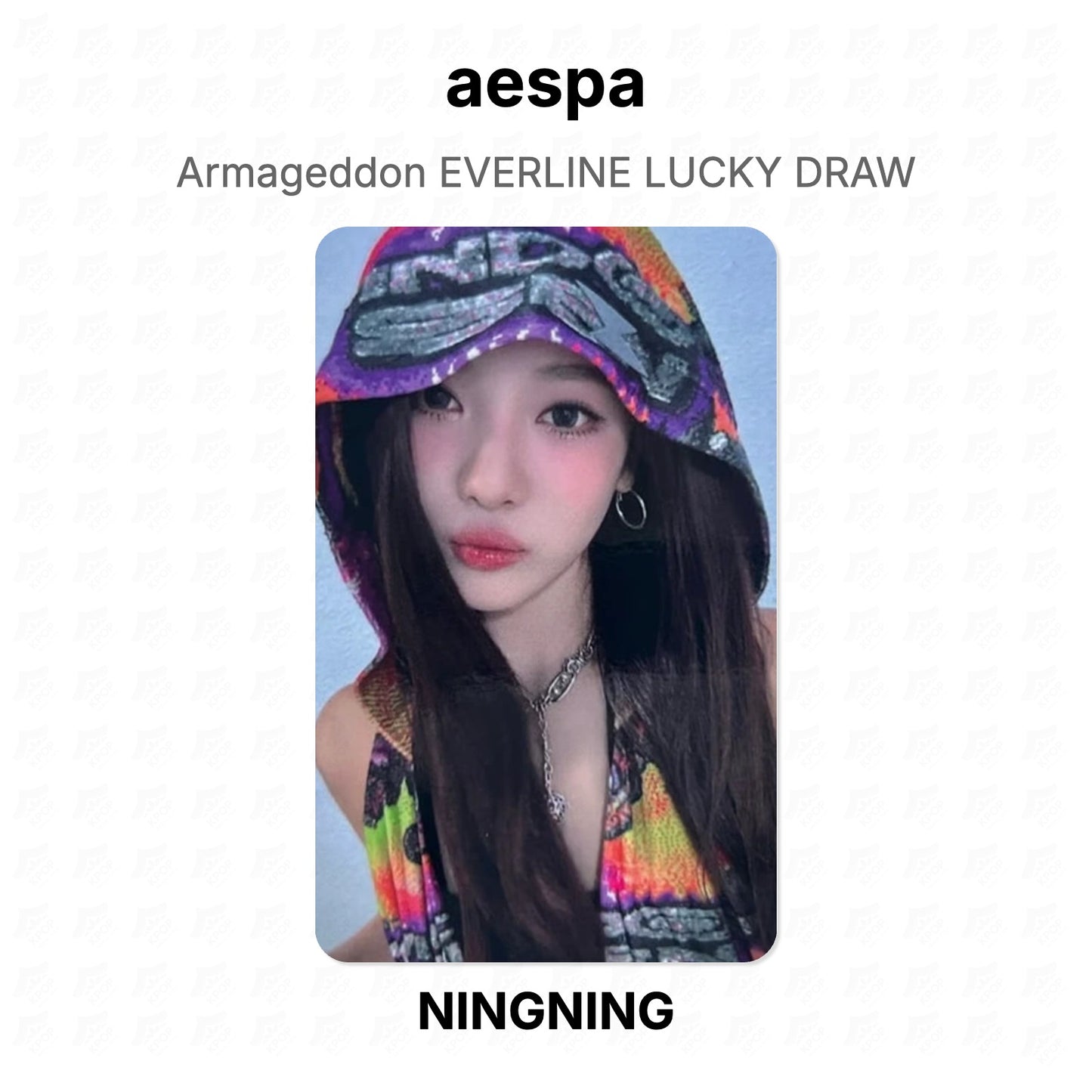 aespa Armageddon EVERLINE LUCKY DRAW Official Photocard