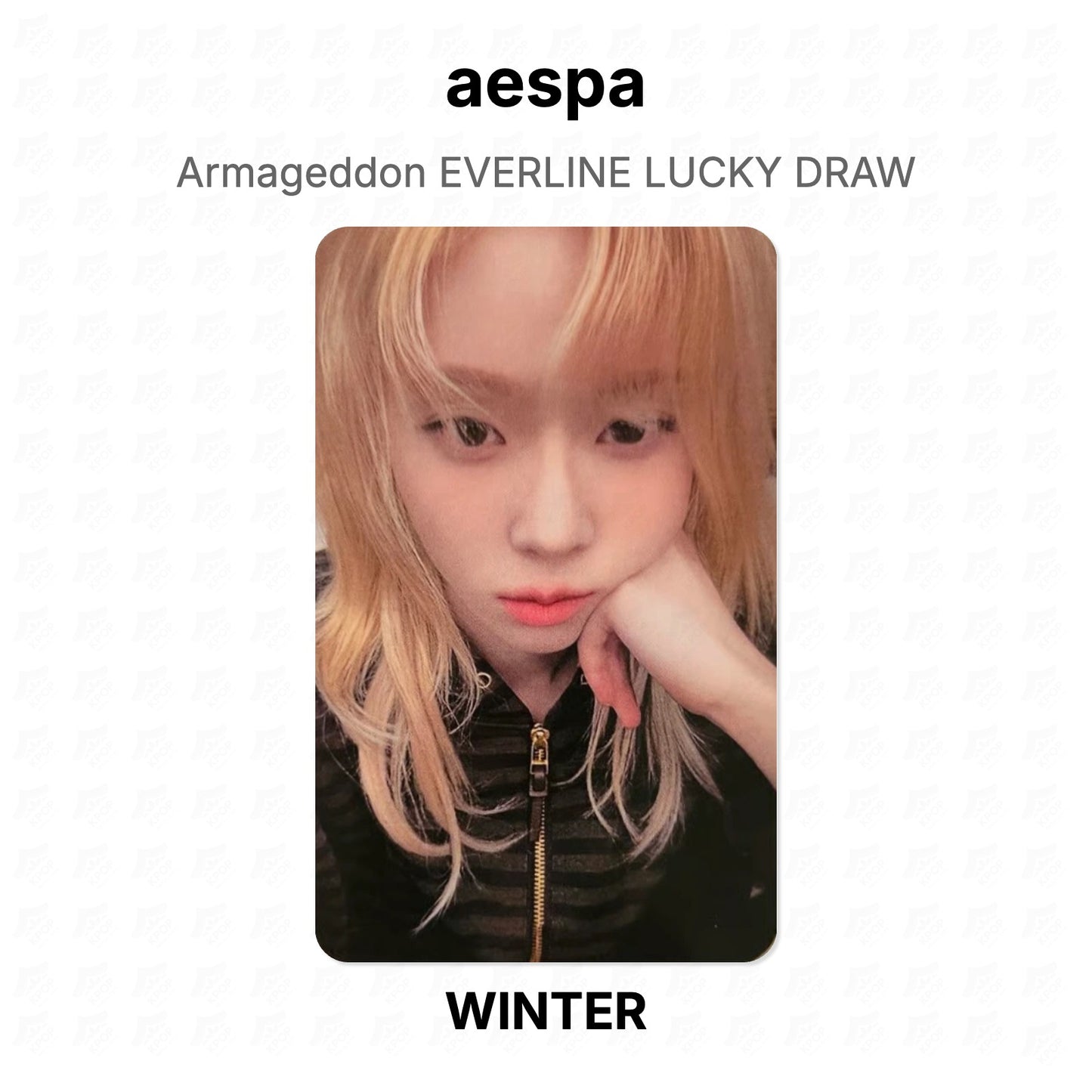 aespa Armageddon EVERLINE LUCKY DRAW Official Photocard