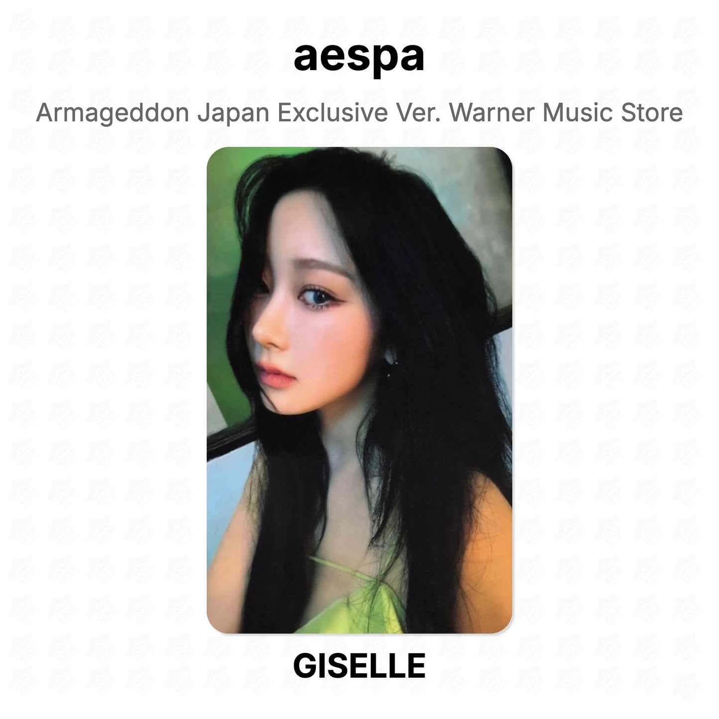 aespa Armageddon Japan Exclusive Ver. Warner Music Store Official Photocard