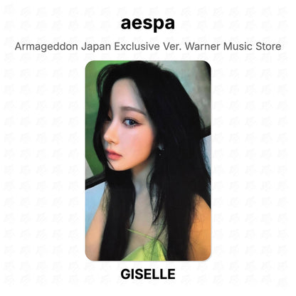 aespa Armageddon Japan Exclusive Ver. Warner Music Store Official Photocard