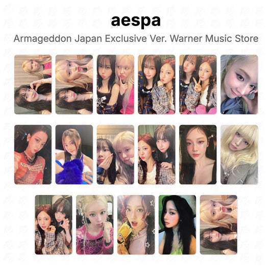 aespa Armageddon Japan Exclusive Ver. Warner Music Store Official Photocard