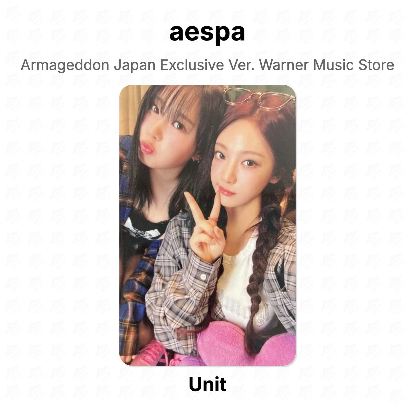 aespa Armageddon Japan Exclusive Ver. Warner Music Store Official Photocard