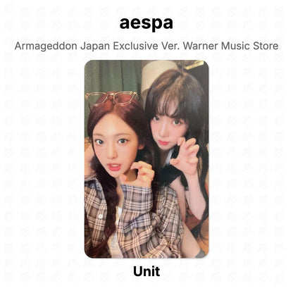 aespa Armageddon Japan Exclusive Ver. Warner Music Store Official Photocard