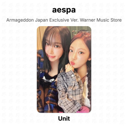 aespa Armageddon Japan Exclusive Ver. Warner Music Store Official Photocard