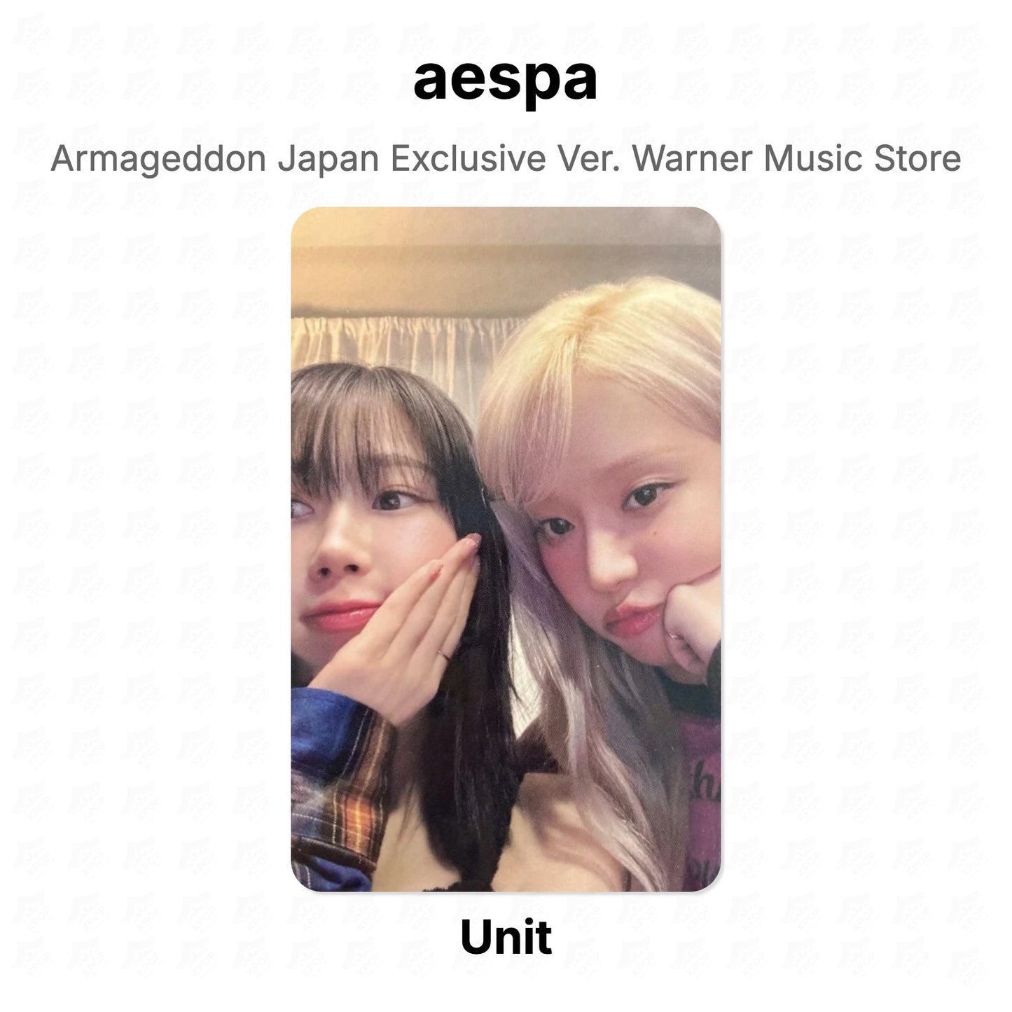 aespa Armageddon Japan Exclusive Ver. Warner Music Store Official Photocard