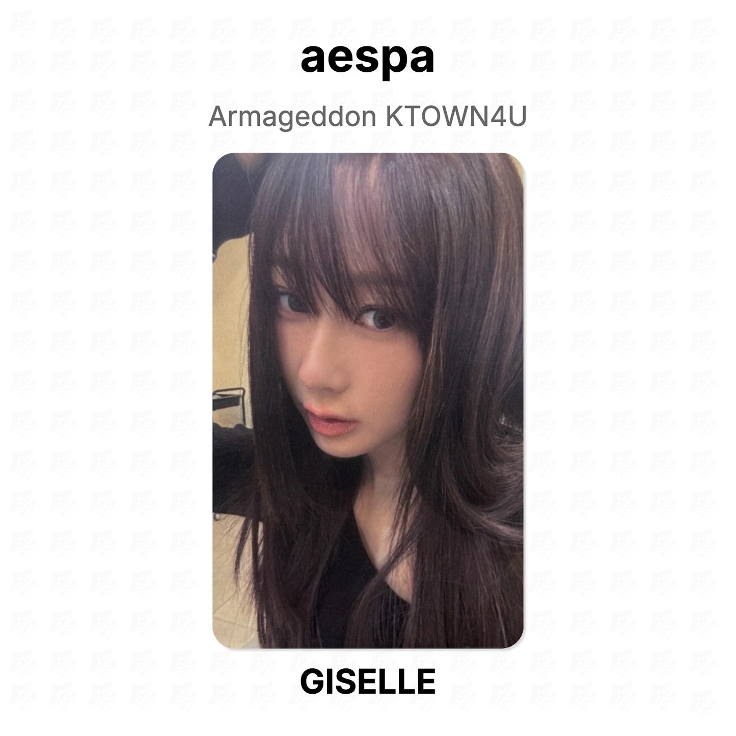 aespa Armageddon KTOWN4U Official Photocard
