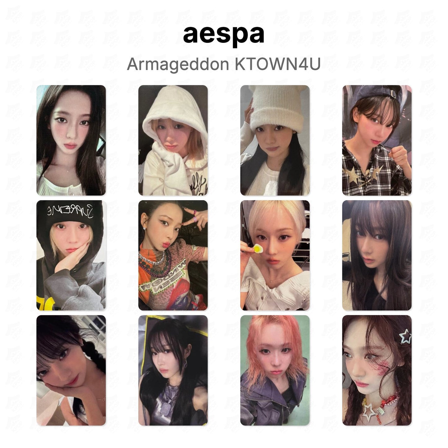 aespa Armageddon KTOWN4U Official Photocard