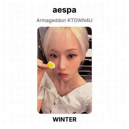 aespa Armageddon KTOWN4U Official Photocard
