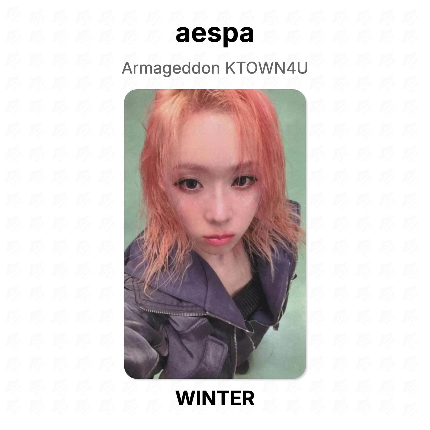 aespa Armageddon KTOWN4U Official Photocard