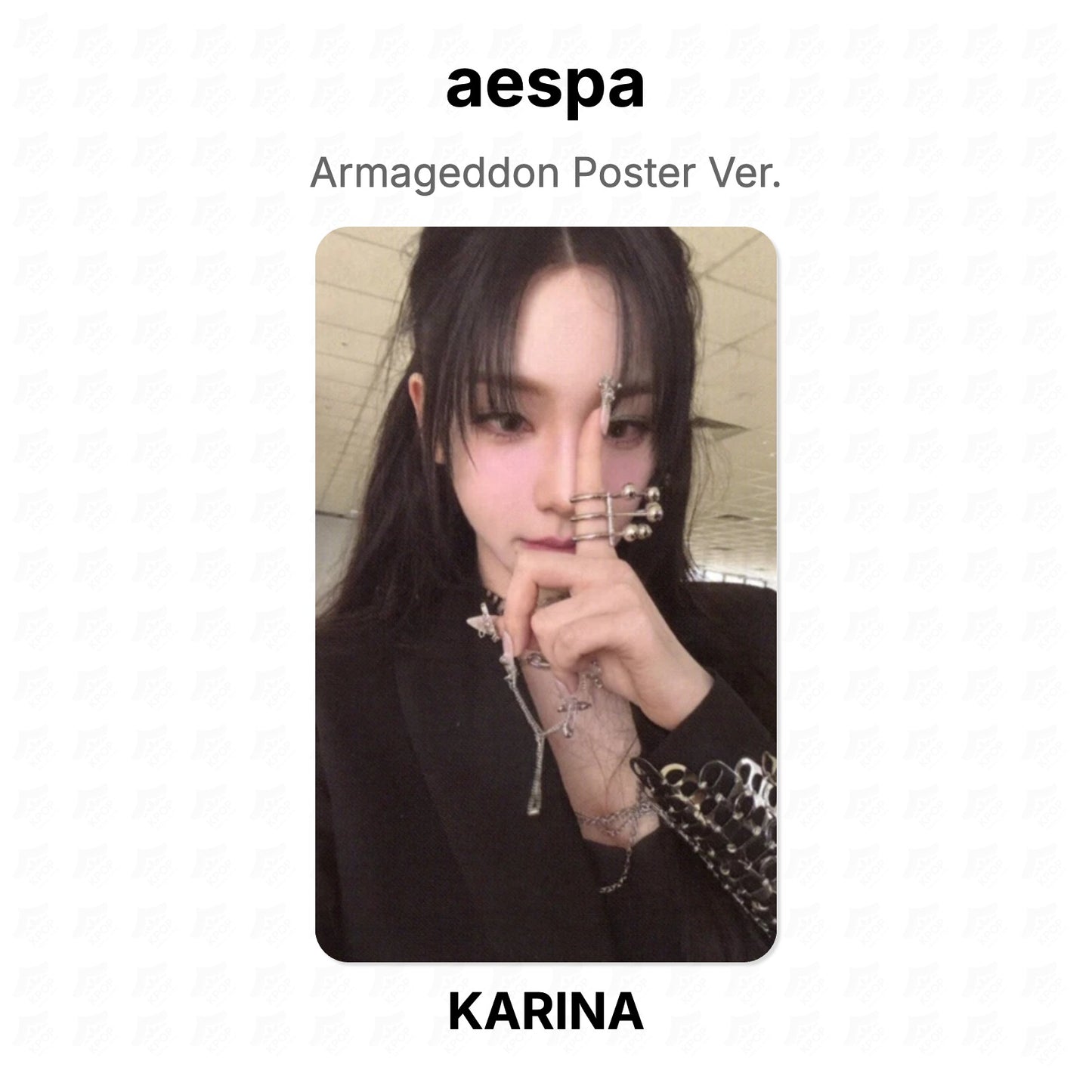 aespa Armageddon Poster Ver. Official Photocard