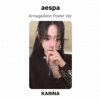 aespa Armageddon Poster Ver. Official Photocard