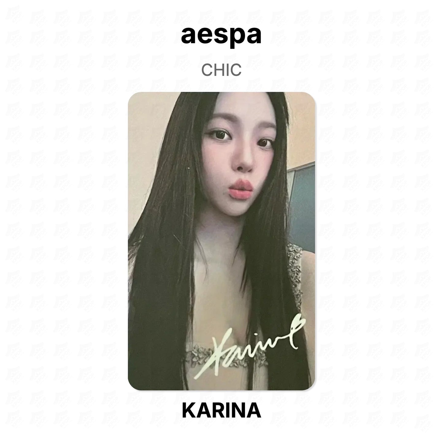 aespa CHIC Official Photocard