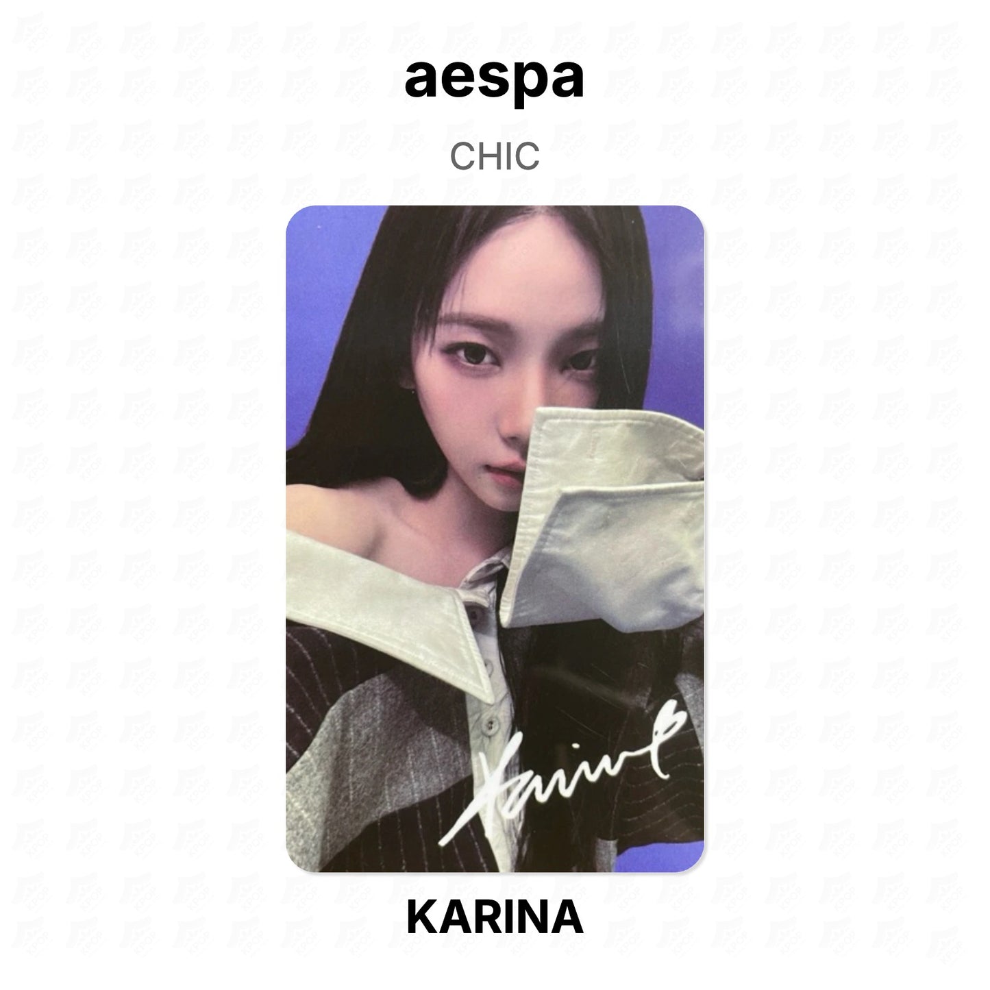 aespa CHIC Official Photocard