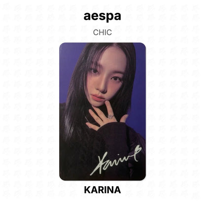 aespa CHIC Official Photocard